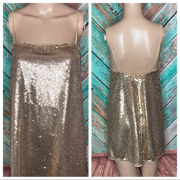 Free People Intimates Time To Shine Sequin Mini Slip Dress - Picture 2 of 6
